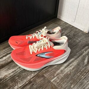 Brooks Women's Coral and White Athletic Shoes